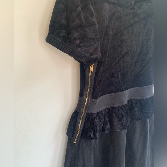 MARC BY MARC JACOBS black velvet and cotton mini dress . New with tag . Size S - Picture 11 of 11